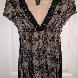 Beautiful lace v neck